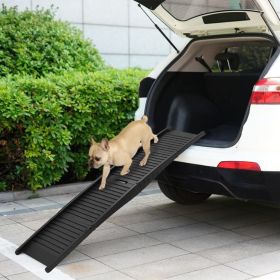 Folding Dog Ramp Black 60.2"x15.7"x4.9" Plastic