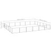 Dog Kennel Silver 322.9 ft² Steel