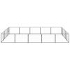 Dog Kennel Black 269.1 ft² Steel