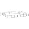 Dog Kennel Black 527.4 ft² Steel