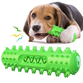 Toothbrush for Pet Dog Molar Stick Dog Chew Tooth Cleaner Brushing Stick Natural Rubber Doggy Dog Chew Toys Dog Supplies (Color: Green)